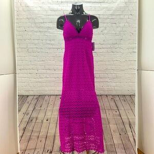 Trina Turk Swim & Spa collection Rasberry Maxi with side split Size Small💕💕💕NWT